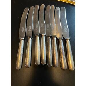 Set of Eight(8) Mappin & Webb Stainless Dinner Knives Sheffield England